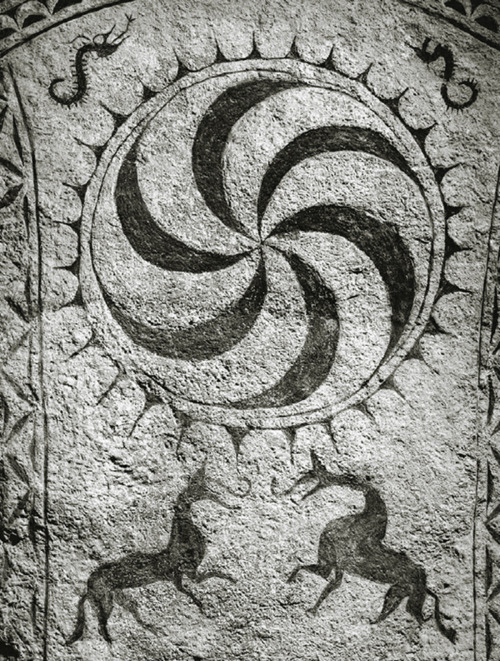 Engraved stone found in Havor, Gotland 