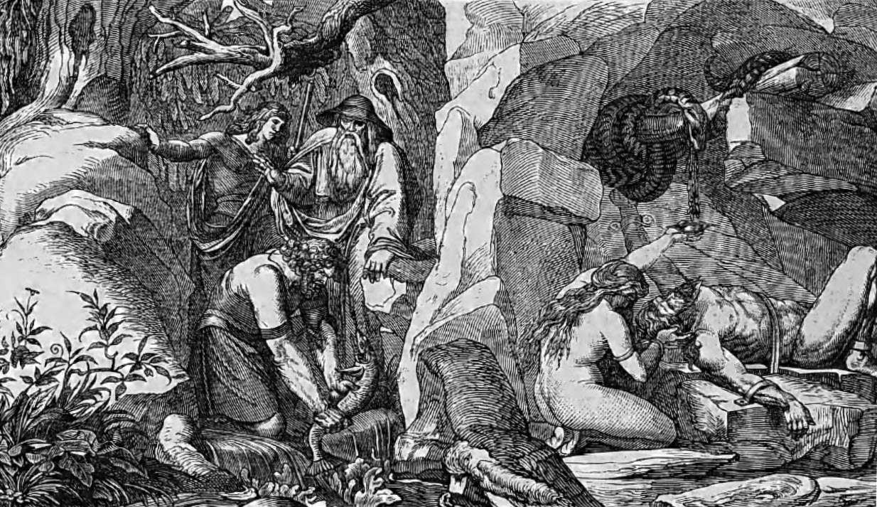 Loki's Capture and Binding-Julius Naue 1877
